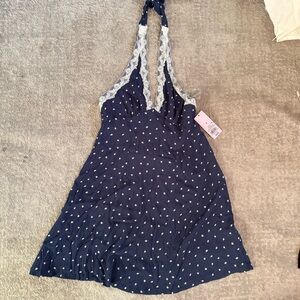 Wild Fable Navy Polka Dot Dress
